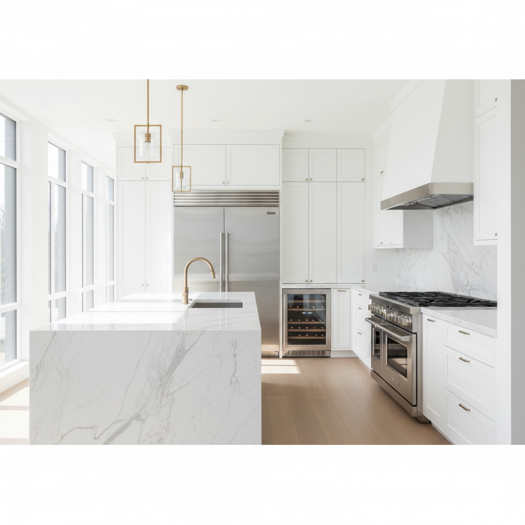 Luxury Calabasas kitchen with Viking appliances